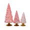 Cody Foster 7.0 Inch Small Pink Hue Trees Christmas Decorative Tree Set , Spring Decor Valentines Day Christmas